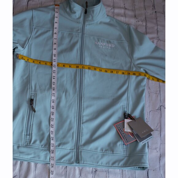 NWT Landway Ladies Matrix Bonded Soft Shell Jacket Light Blue Size 2XL - Picture 15 of 15